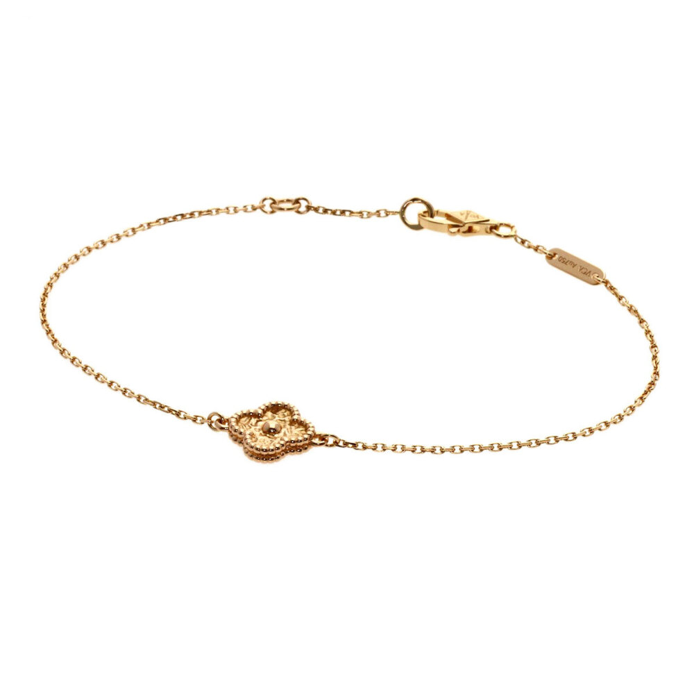 VAN CLEEF & ARPELS 18k Gold Charm Bracelet